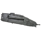 NcSTAR drag bag urban gray shows roomy main rifle compartment for secure transport