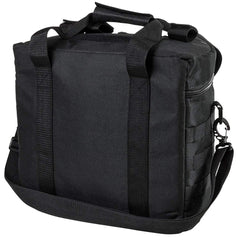 NcSTAR helmet bag open lid shows organized interior.