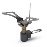 Near ZERO ultralight stove assembled for palm-sized portability and quick setup.