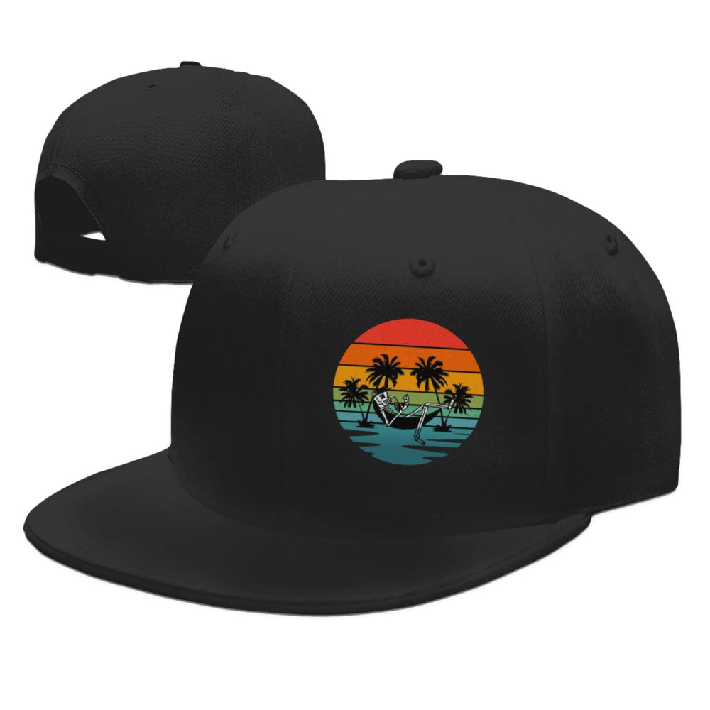 Negi Classic Skull Snapback Hat - front view
