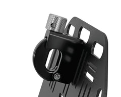 Nelson-Rigg quick-release plate paired with saddlebags for secure, quick access.