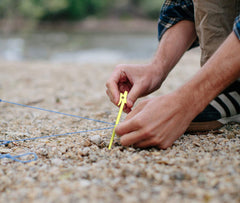 NEMO Airpin stake, award-winning gear for reliable campsite anchoring.