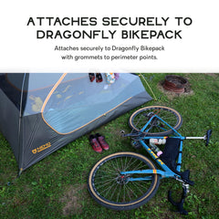 Nemo Dragonfly footprint waterproof layer shields the tent from moisture