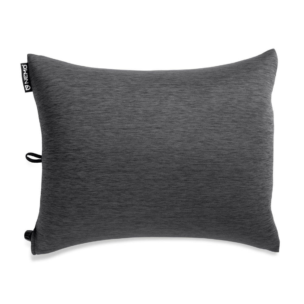 Nemo Fillo King pillow packed compactly for travel and storage convenience.