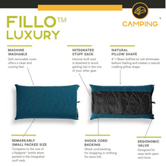 Nemo Fillo Luxury Pillow baffled air cell maintains shape for stable support
