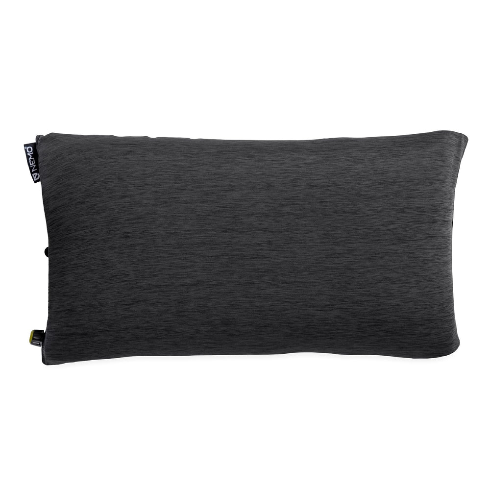 Nemo Fillo Wide Pillow packed in its integrated stuff sack for easy travel.