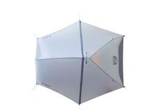 NEMO Hornet Elite OSMO triangulated guy-outs increase interior volume at the foot.