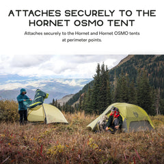 Nemo Hornet OSMO footprint neatly packs away in its drawstring stuff sack.