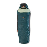 NEMO Tempo front view sleeping bag in Lagoon/Celadon Green for all-night warmth.