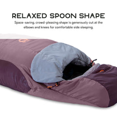 NEMO Tempo Stratofiber-fill delivers warmth, moisture resistance, and packability.