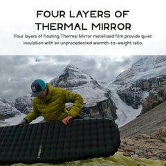 Nemo Tensor side profile highlights stable loft for rugged sleep