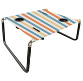 Neso Beach Table stable-surface on sand supports outdoor meals and drinks.