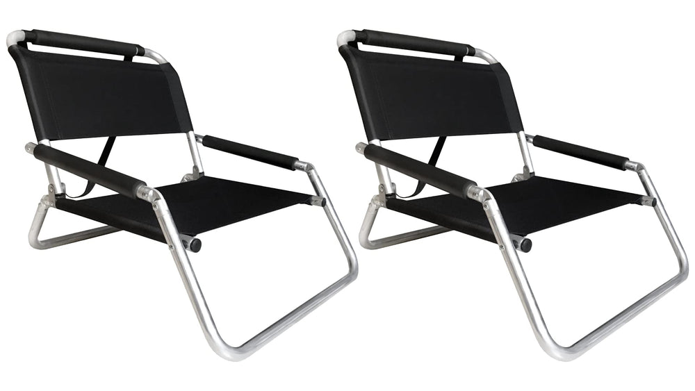 Neso chair pack-2 folded black ultra-light and compact for easy carrying