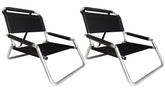 Neso chair pack-2 folded black ultra-light and compact for easy carrying
