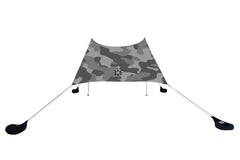 Neso Grande beach tent folded fits in a compact carry bag for travel.