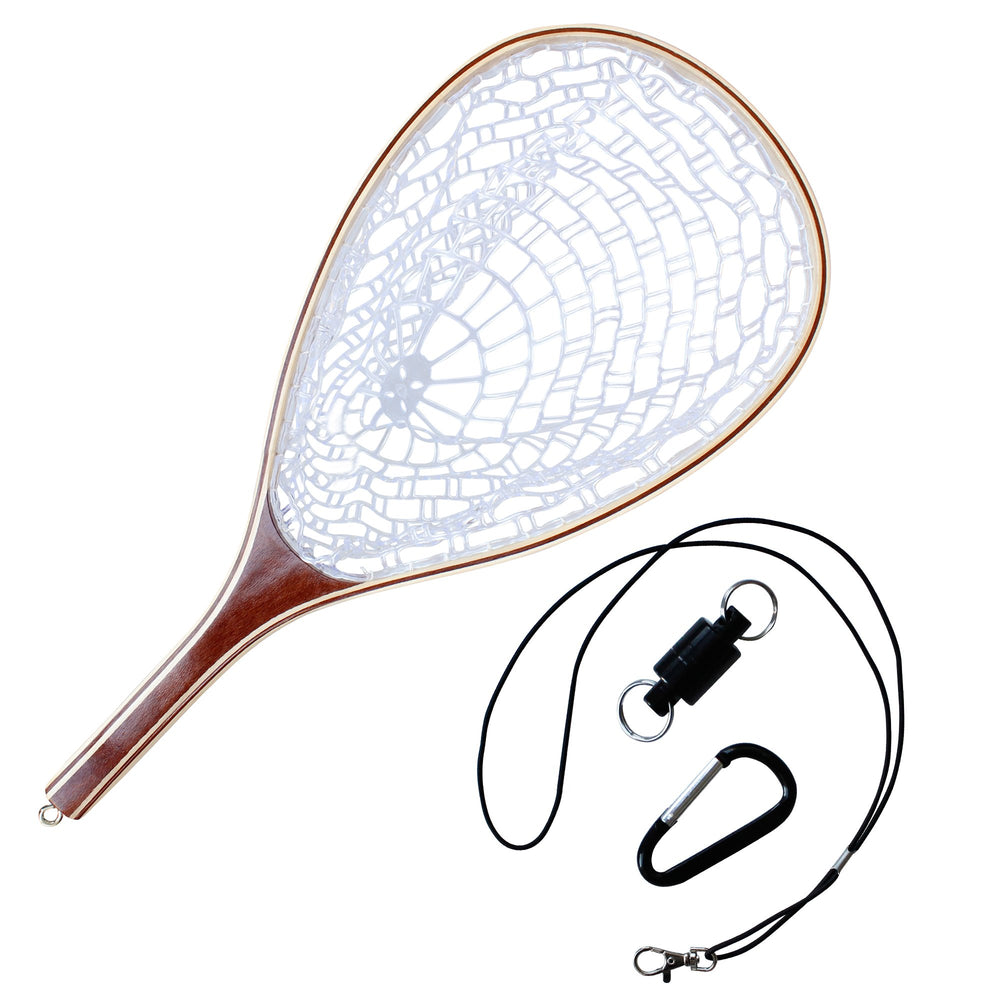 NetAngler fly fishing net with soft rubber mesh