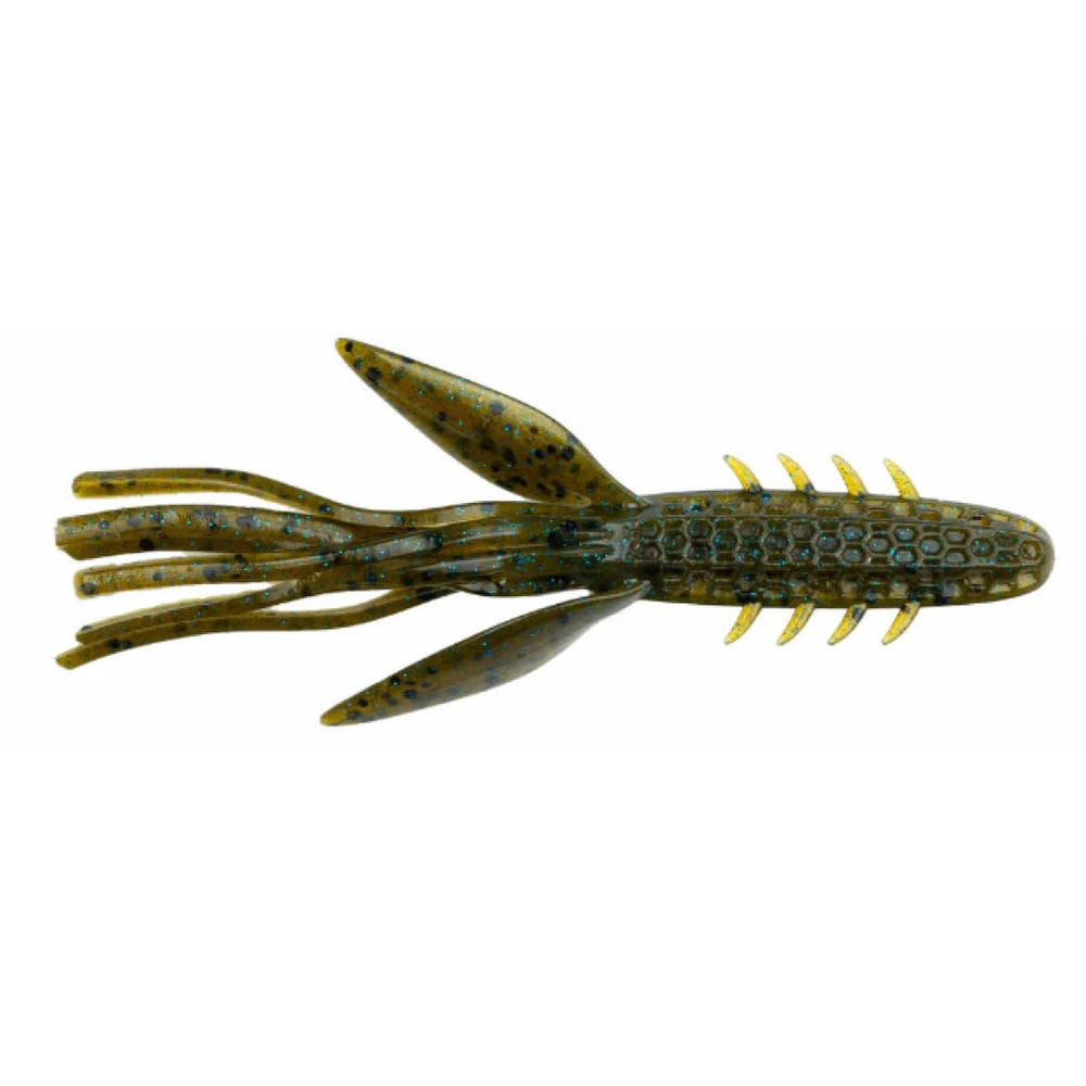 NetBait HexTek Big Boar green pumpkin blue top view for big bass presence