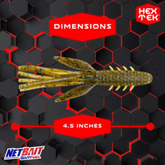 NetBait HexTek Big Boar texture closeup highlights hex pockets for scent delivery.