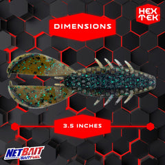 NetBait HexTek The Rascal hex pocket texture boosts scent dispersion.