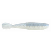 NetBait HexTek Whip Tail Shad albino 4.25 inch; high-contrast color boosts visibility and bites.