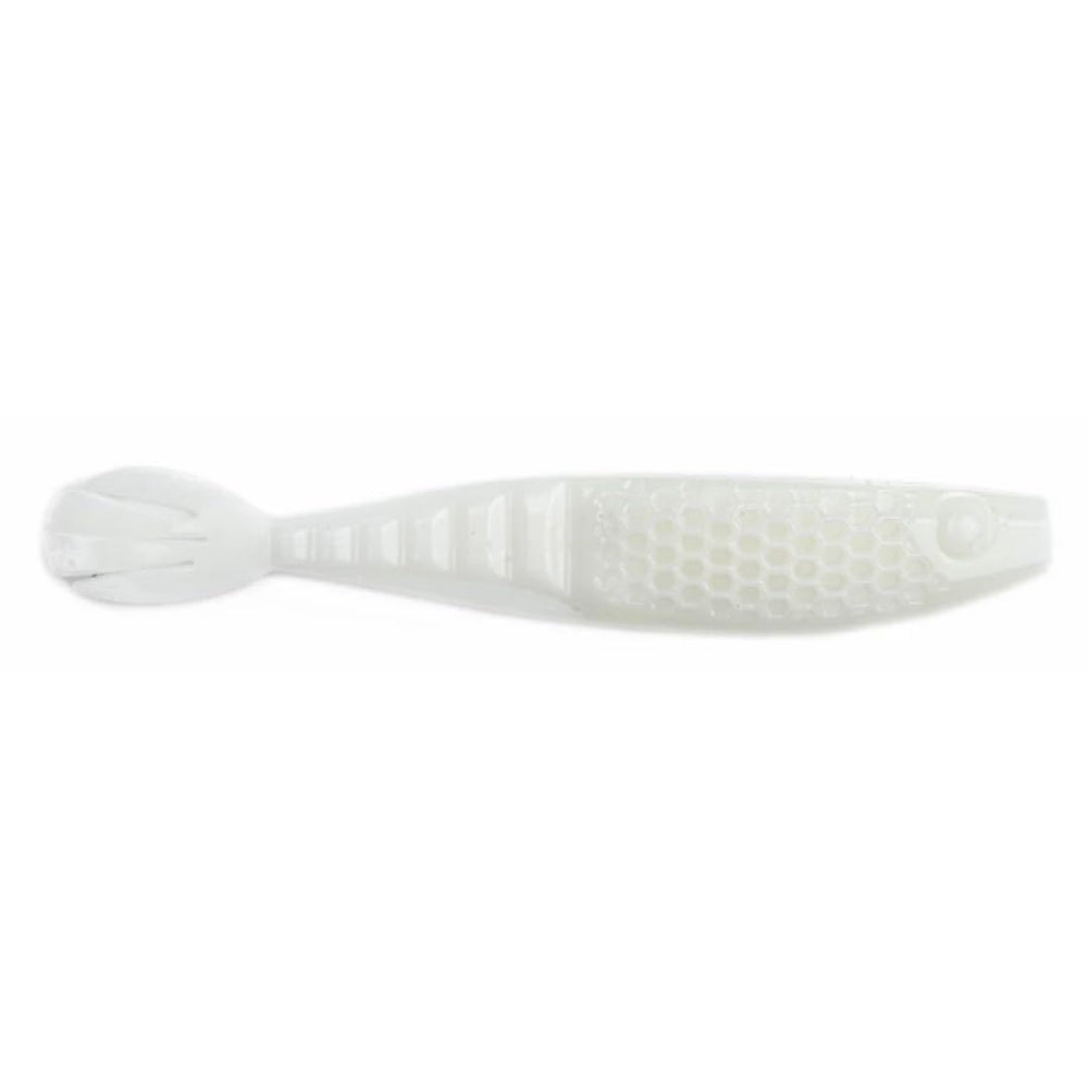 NetBait HexTek Whip Tail Shad front view reveals natural bass-attracting profile