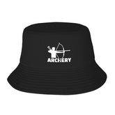 Nevfugo Archery Target Colorado Bucket Hat front view offers all-day sun protection in a sleek style