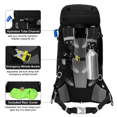 N NEVO RHINO back-panel-breathable design for cooling comfort on hikes.
