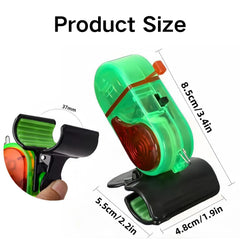 Close-up of electronic bite alarm unit
