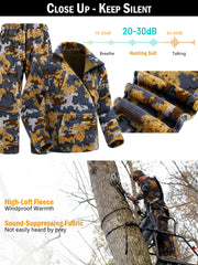 NEW VIEW Quiet Whitetail jacket kangaroo pocket keeps hands warm