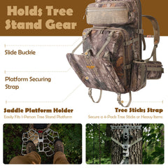 NEW VIEW saddle-hunting-backpack-strap highlights lightweight carry for saddle hunts
