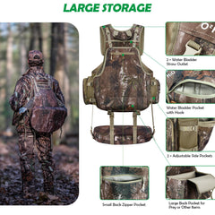 NEW VIEW turkey vest multifunction pockets organize calls and tools for quick access.