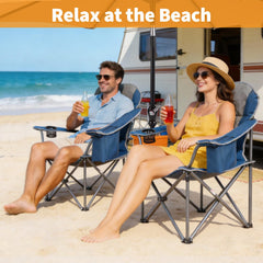 NEWBULIG oversized chair side pocket view highlighting convenient storage