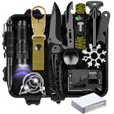 NewFation 16-in-1 Survival Kit packaging showcases a compact, gift-ready option for outdoor adventures.