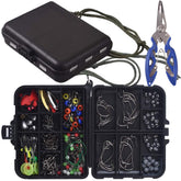 Newk 188Pcs Fishing Accessories Kit with tackle box – full kit view