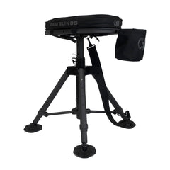 NEXCAM RAM High Rise Stool base adjustable demonstrates wide, stable support on uneven terrain.