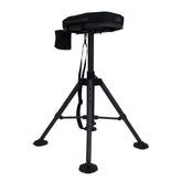NEXCAM RAM High Rise Stool side view shows durable powder-coated steel and stability.