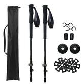 NexusOutdoor hiking poles 2-pack collapsible carbon fiber for lightweight rugged trails