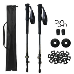 NexusOutdoor hiking poles 2-pack collapsible carbon fiber for lightweight rugged trails