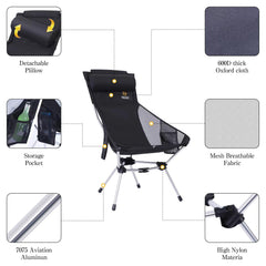Nice C 7075 aviation-grade aluminum frame delivers lightweight durability for hiking.
