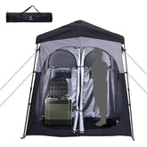 Nice C camping shower tent pop-up setup shows instant privacy at campsites