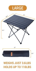 Nice C camping table quick assembly in progress for fast setup