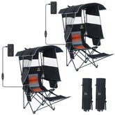 Nice C Chair with Canopy demonstrates canopy setup for sun protection