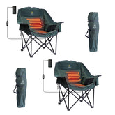 Nice C heated camping chair with spacious seating for relaxed lounging at the campsite