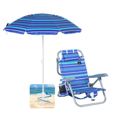 Nice C toddler beach chair with adjustable backpack straps for easy carrying.