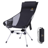 Nice C Ultralight high-back folding chair assembly view for quick campsite seating.