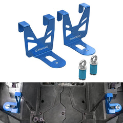 NICECNC blue reefer holder mounted on a Polaris RZR cooler bracket for secure mounting.