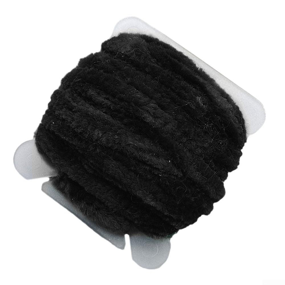 Niceminiwall chenille fly tying yarn in black for realistic nymph bodies and wrapping