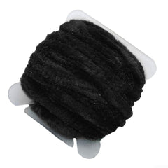 Niceminiwall chenille fly tying yarn in black for realistic nymph bodies and wrapping