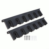 Niceminiwall horizontal rod holder mounted on wall showing six-rod capacity.