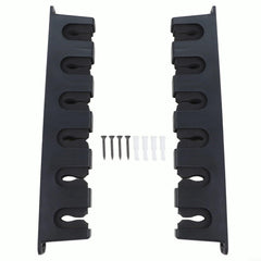 Niceminiwall six-rod capacity display on a sturdy wall rack.
